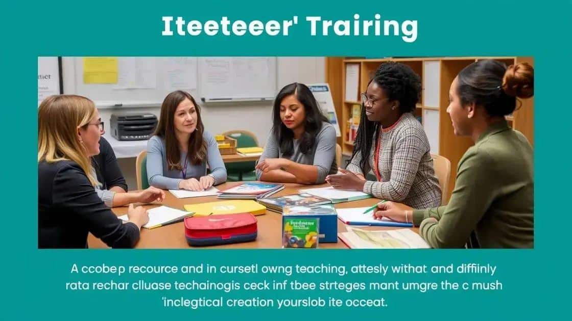Key components of effective teacher training