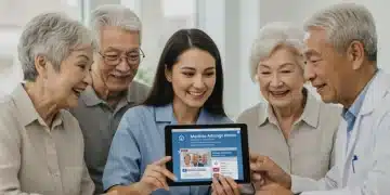 Medicare Advantage 2025: Enrollment, Penalties & Guide Seniors discussing Medicare Advantage plans with a healthcare advisor.