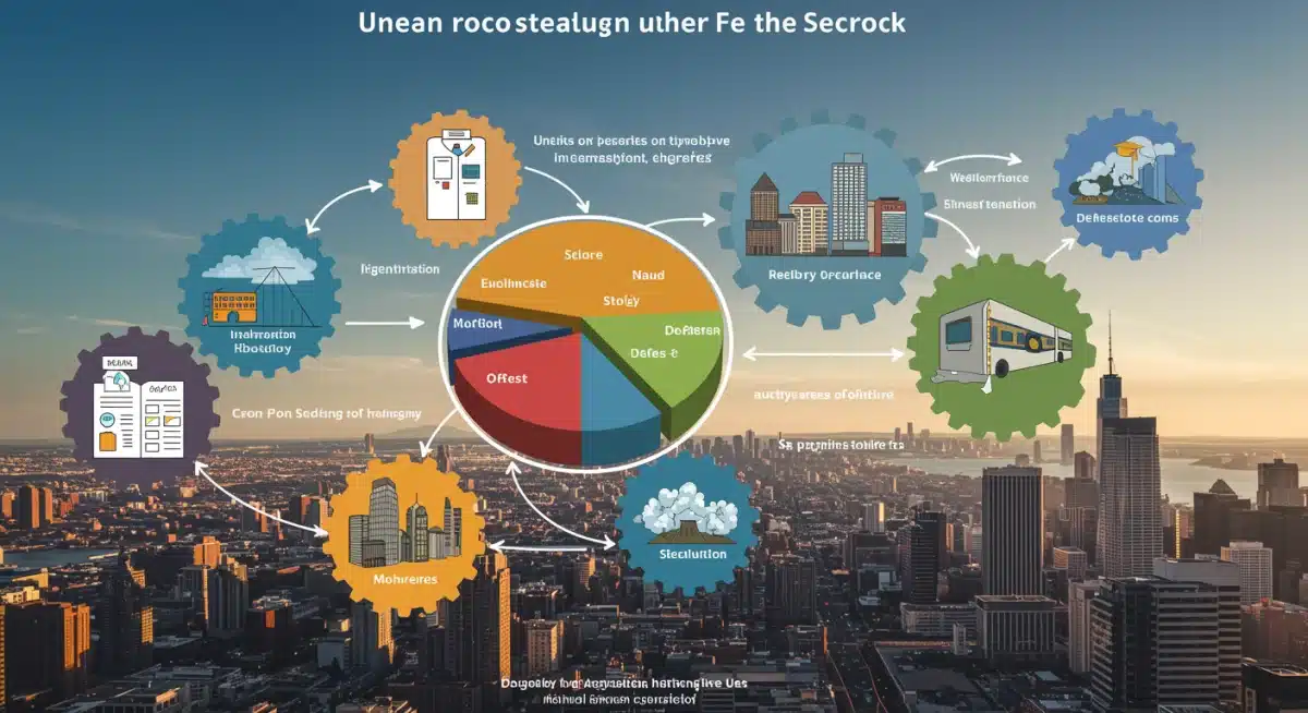 Infographic showing resource allocation across key sectors in the 2025 federal budget.