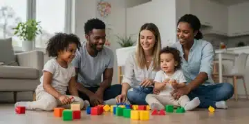 Happy family benefiting from child care subsidies in 2025