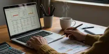 Strategic financial planning on a laptop for advanced budgeting in 2025