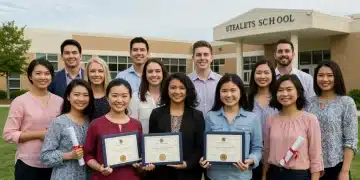 New teachers celebrating their entry into the U.S. education system