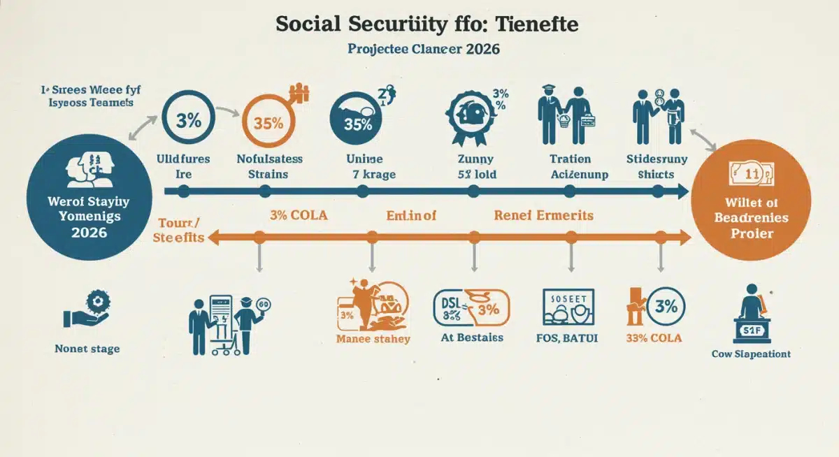 Infographic detailing Social Security benefit changes and COLA for 2026