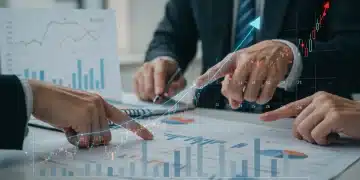 Charts and graphs illustrating the January 2026 inflation report with an upward trend, signifying economic growth and rising prices.