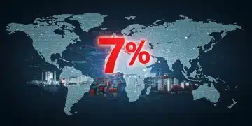 Global trade routes converging on US manufacturing, symbolizing 2026 tariff changes