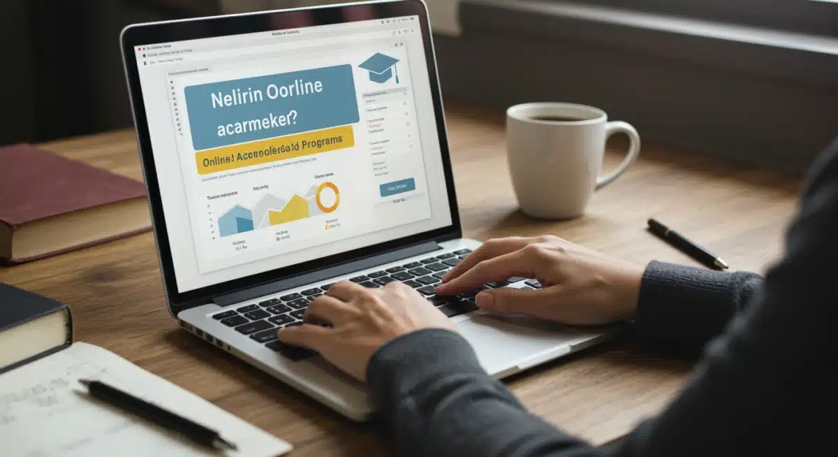 Hands typing on a laptop, engaged in an online fast-track degree program