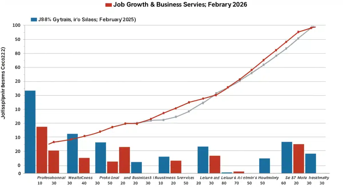 Sectoral job growth analysis February 2026