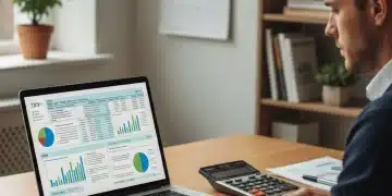 Person analyzing 2026 tax code changes on a laptop with financial documents.