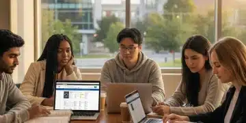 Students thoughtfully considering college major options on a university campus.