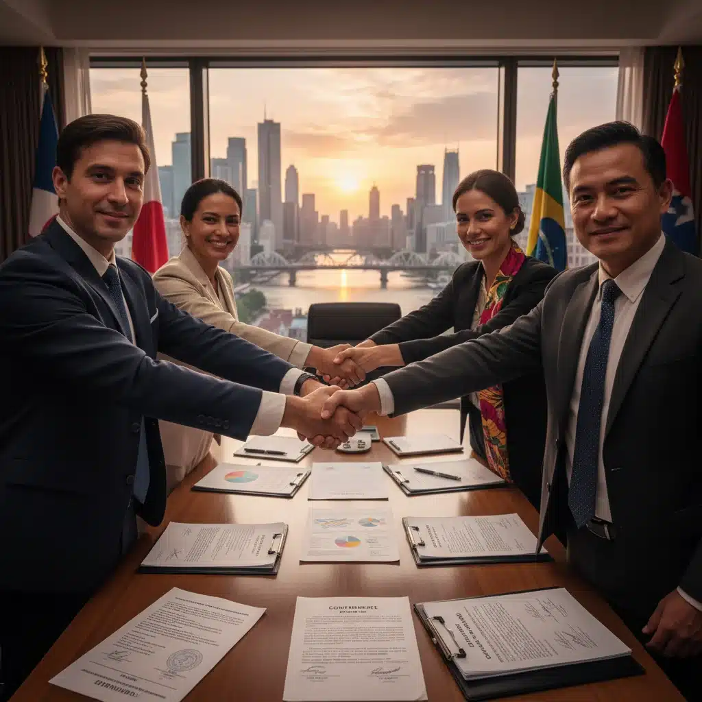 International business leaders forging new trade partnerships