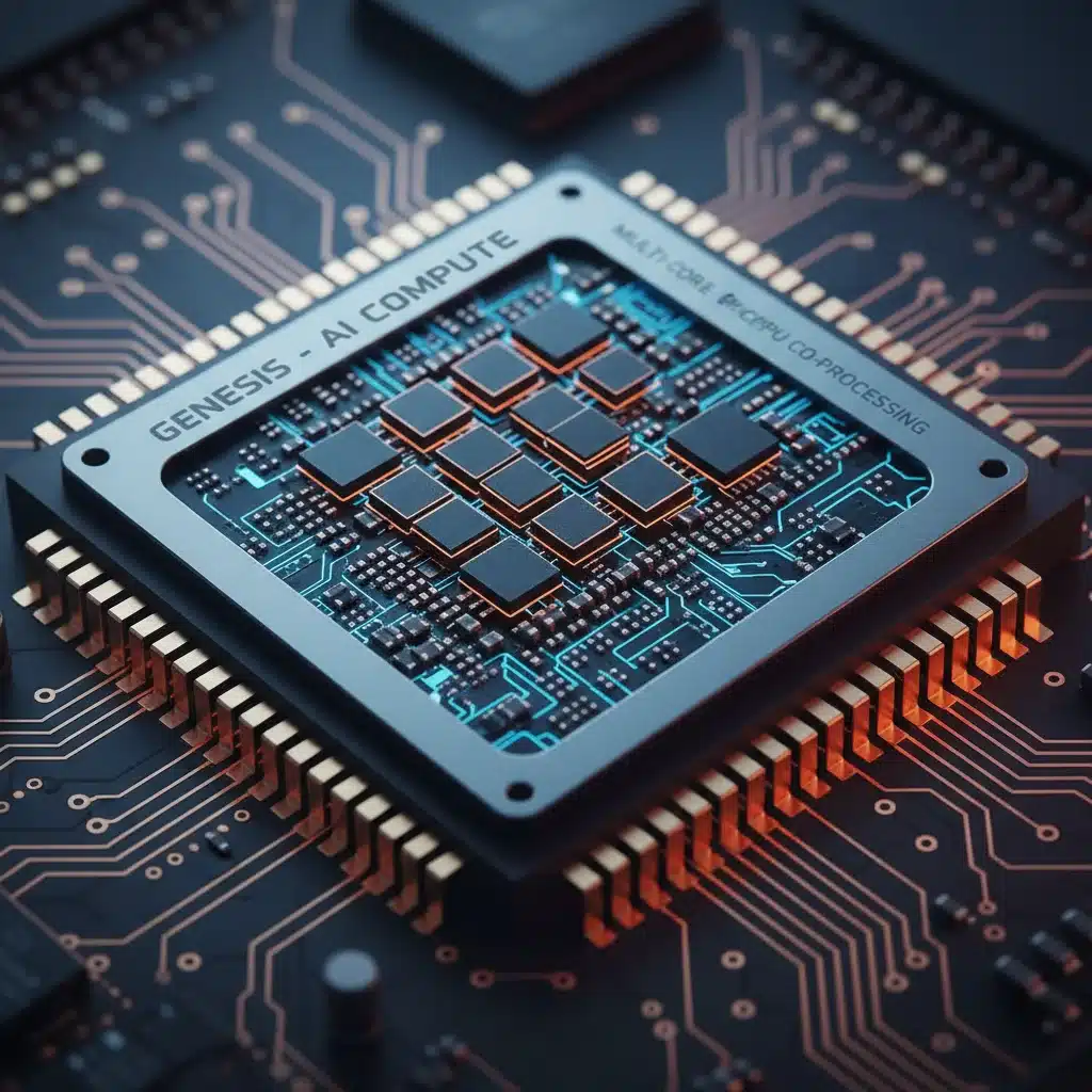 Close-up of a high-performance computer processor chip.