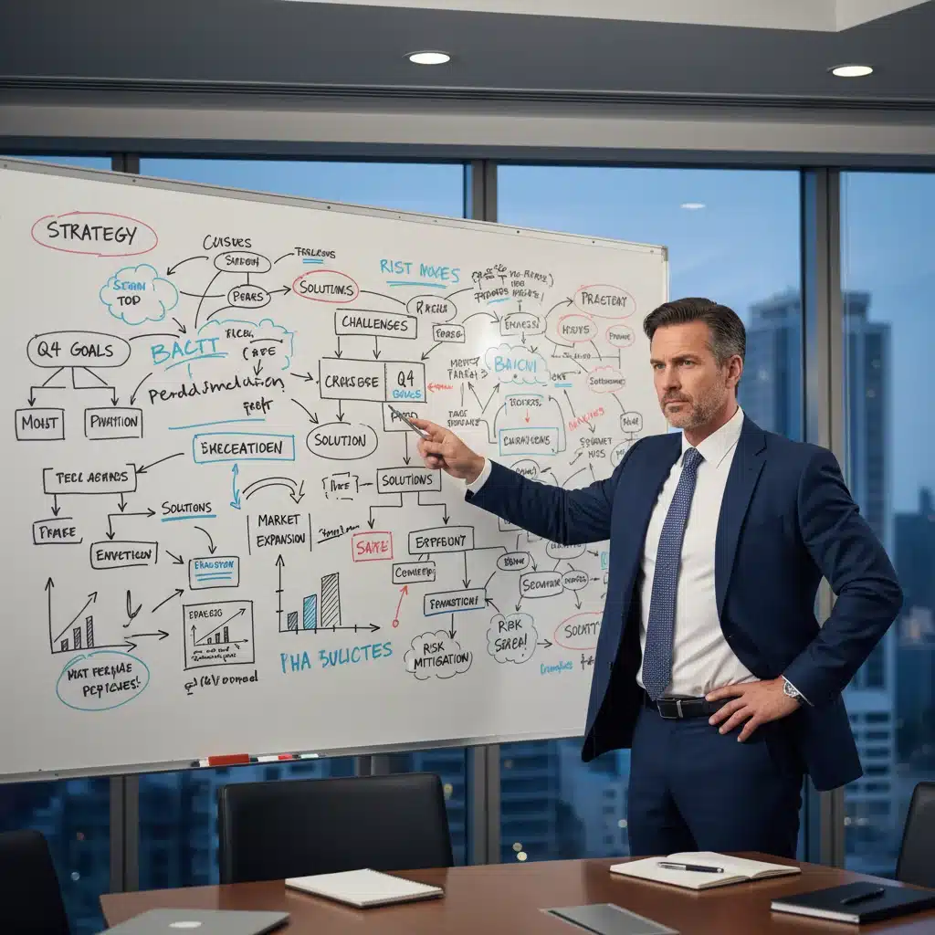 Male professional confidently strategizing, demonstrating problem-solving and resilience.