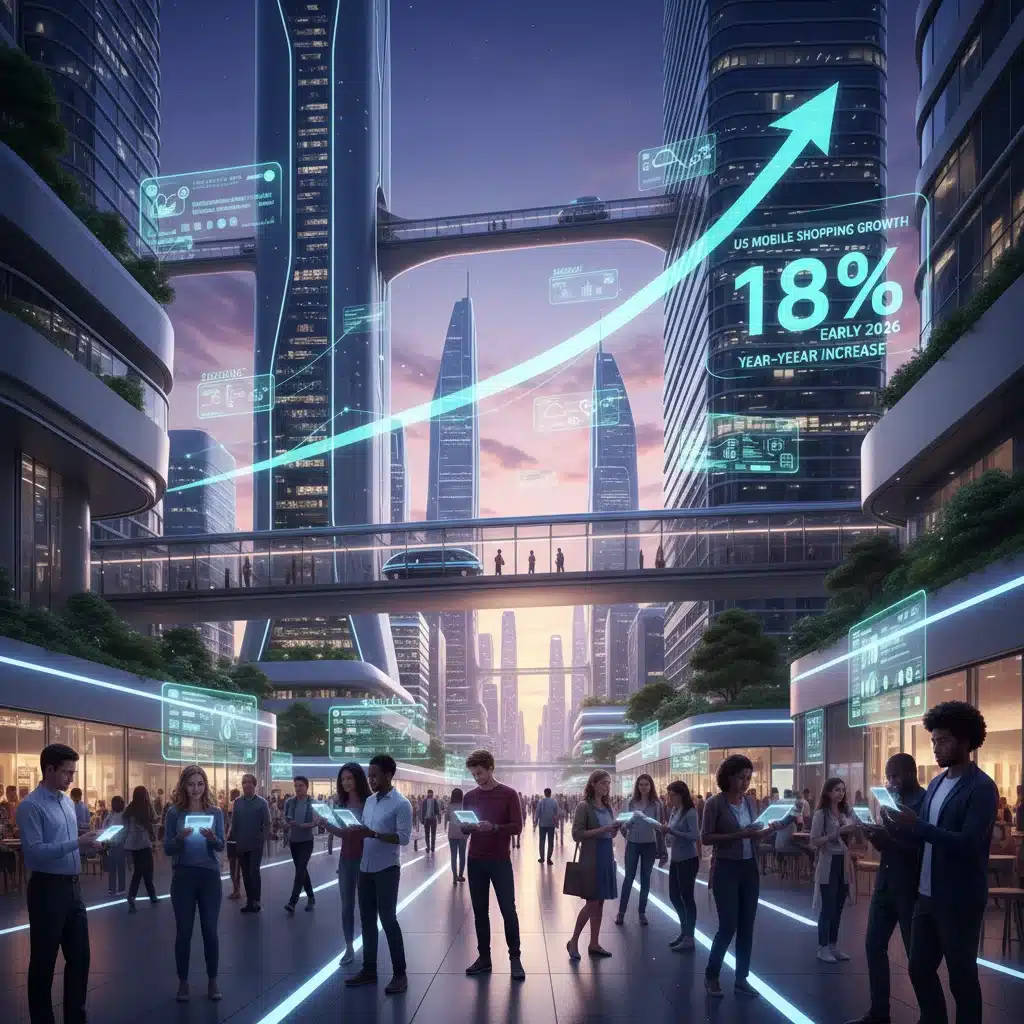 E-commerce Evolution in the US: Analyzing the 18% Growth in Mobile Shopping for Early 2026